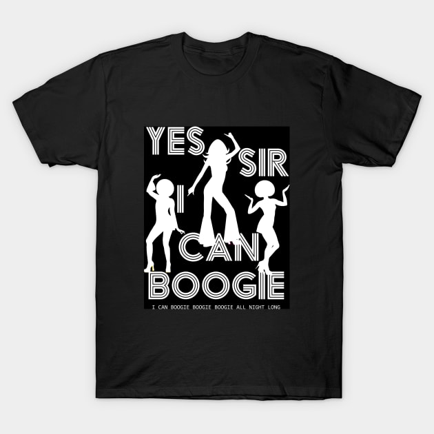 Boogie BW T-Shirt by SiSuSiSu